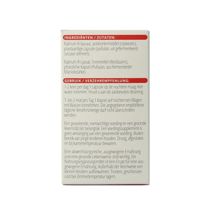 Vitals R - alfaliponzuur 100 Capsules - DrogistWereld