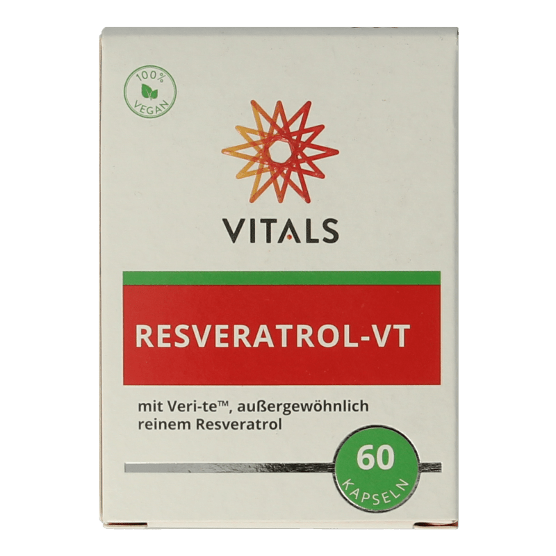 Vitals Resveratrol - VT 60 Capsules - DrogistWereld