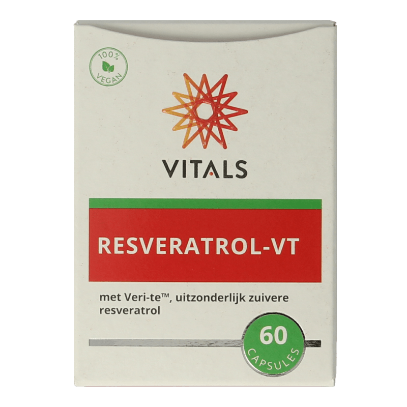 Vitals Resveratrol - VT 60 Capsules - DrogistWereld