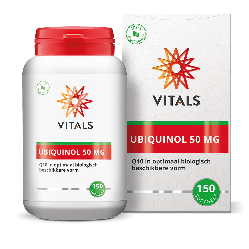 Vitals Ubiquinol 50mg 150 Softgels - DrogistWereld