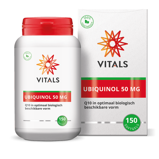 Vitals Ubiquinol 50mg 150 Softgels - DrogistWereld