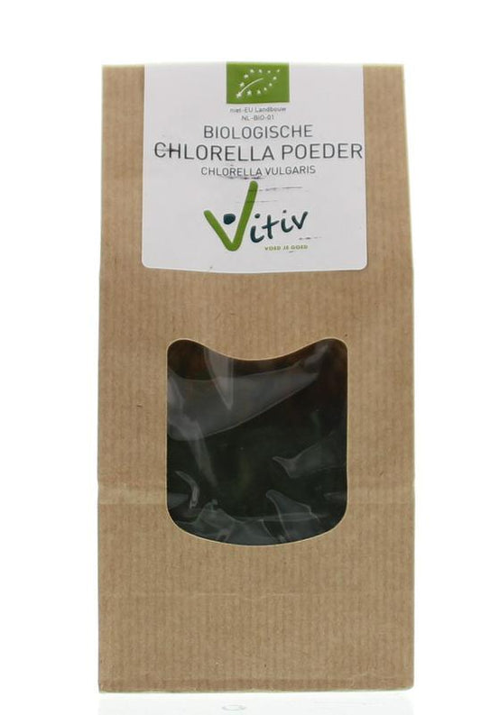 Vitiv Chlorella poeder bio 125 Gram - DrogistWereld
