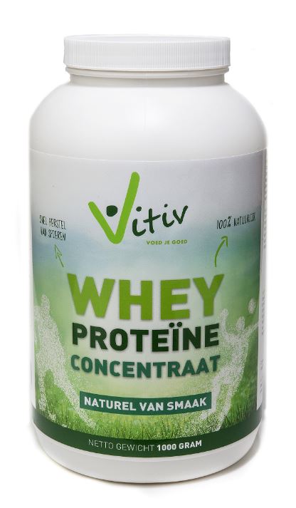 Vitiv Whey proteine concentraat 80% 500 Gram - DrogistWereld