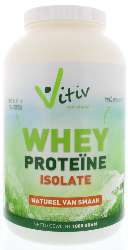 Vitiv Whey proteine isolaat 1 Kilogram - DrogistWereld