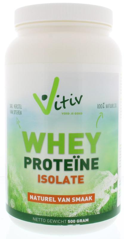 Vitiv Whey proteine isolaat 500 Gram - DrogistWereld