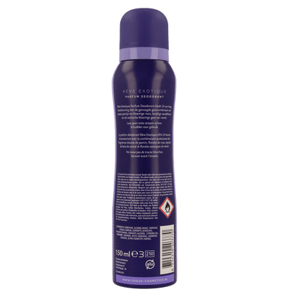 Vogue Parfum deodorant reve exolique 150 Milliliter - DrogistWereld