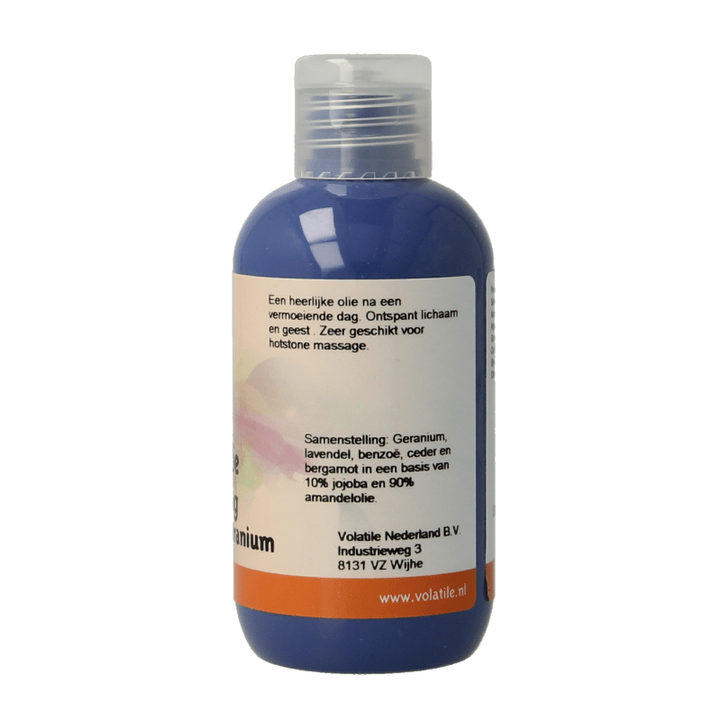 Volatile Massageolie ontspanning lavendel geranium 100 Milliliter - DrogistWereld
