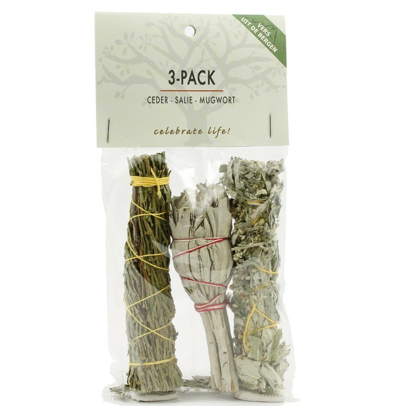 Volatile Smugde 3 pack witte salie ceder & mugwort 1 Stuks - DrogistWereld