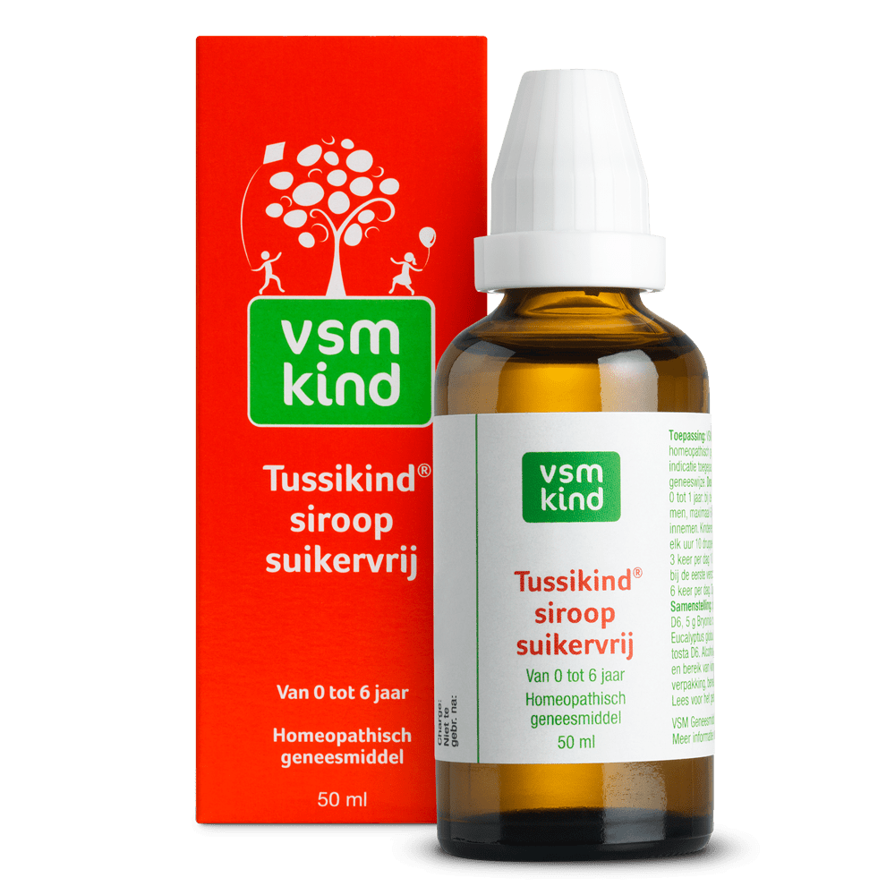 VSM Tussikind siroop suikervrij 50 Milliliter - DrogistWereld
