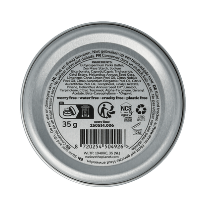 We Love Deodorant balm zesty lime vegan 35 Gram - DrogistWereld