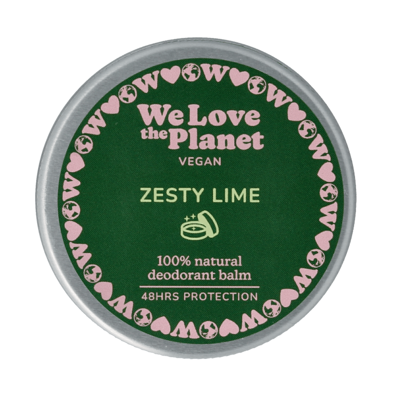 We Love Deodorant balm zesty lime vegan 35 Gram - DrogistWereld
