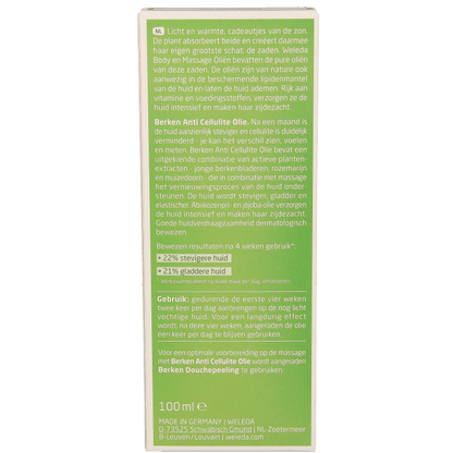 Weleda Berken anti cellulite olie 100 Milliliter - DrogistWereld