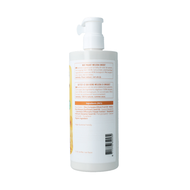 Weleda Calendula liniment reinigingsmelk vegan 400 Milliliter - DrogistWereld
