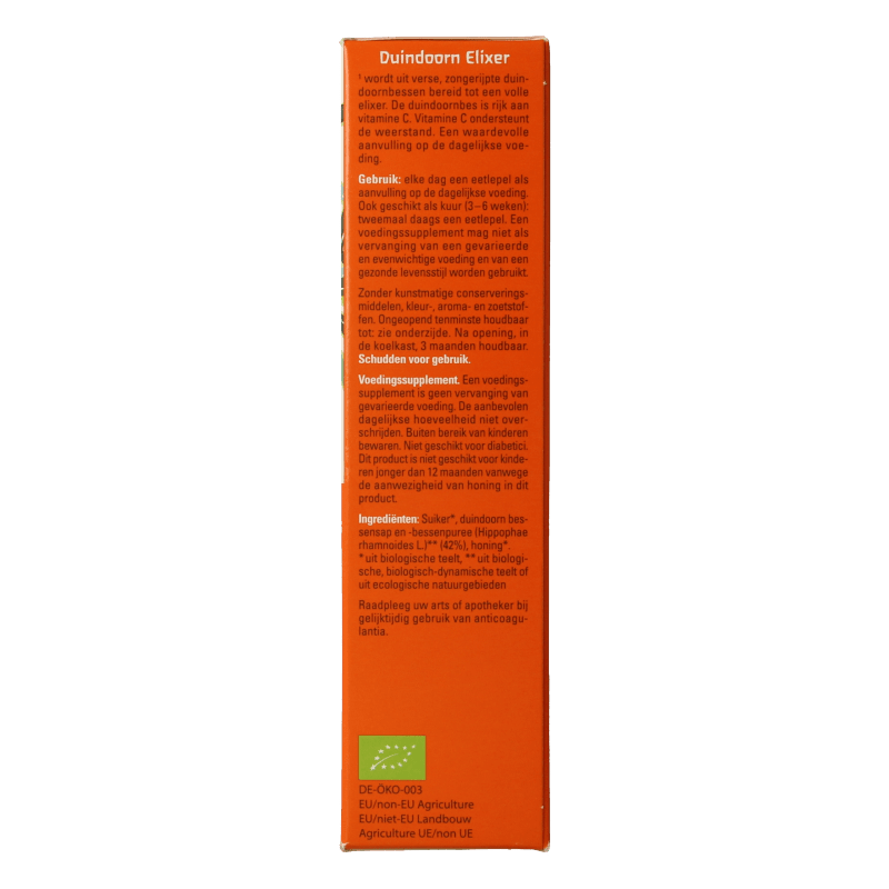 Weleda Duindoorn elixer bio 200 Milliliter - DrogistWereld