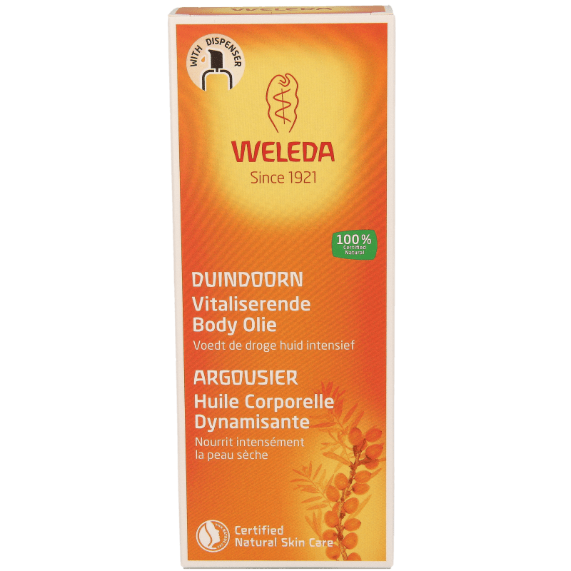 Weleda Duindoorn vitaliserende body olie 100 Milliliter - DrogistWereld