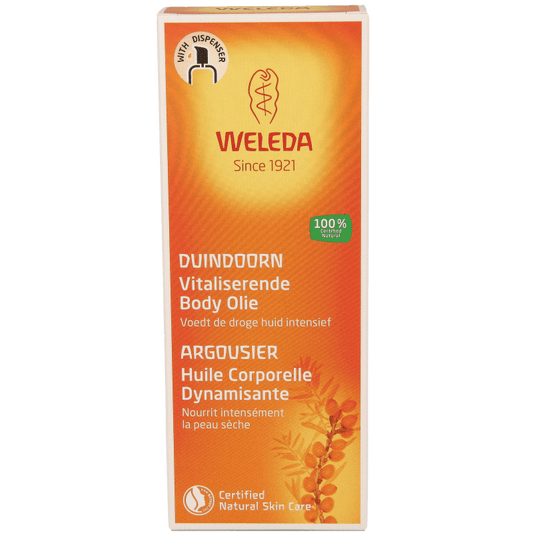 Weleda Duindoorn vitaliserende body olie 100 Milliliter - DrogistWereld