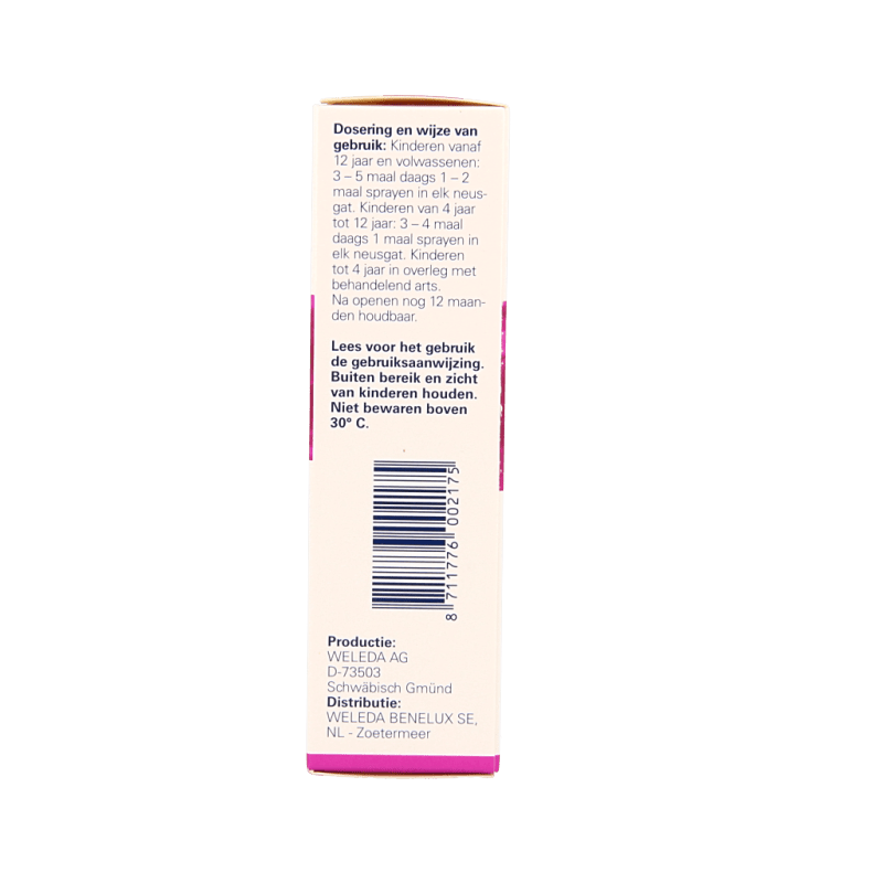 Weleda Gencydo neusspray 20 Milliliter - DrogistWereld