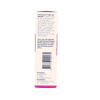Weleda Gencydo neusspray 20 Milliliter - DrogistWereld