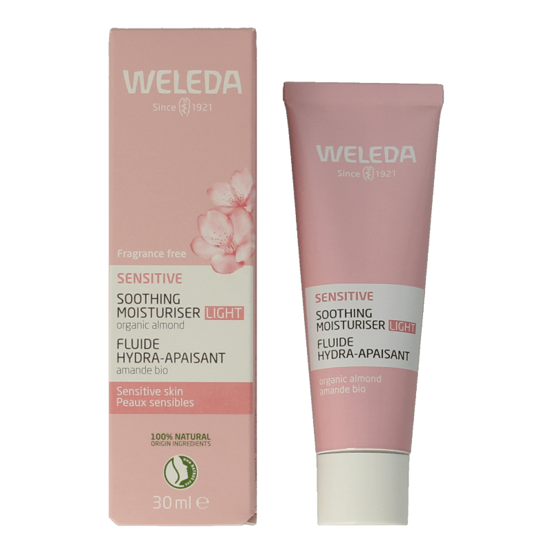 Weleda Gezichtscreme sensitive hydraterend light 30 Milliliter - DrogistWereld