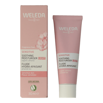 Weleda Gezichtscreme sensitive hydraterend light 30 Milliliter - DrogistWereld
