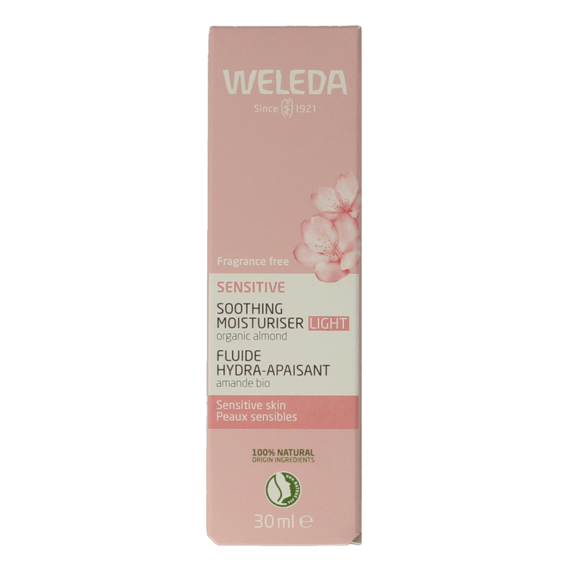 Weleda Gezichtscreme sensitive hydraterend light 30 Milliliter - DrogistWereld