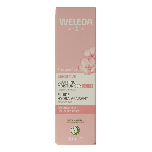 Weleda Gezichtscreme sensitive hydraterend light 30 Milliliter - DrogistWereld