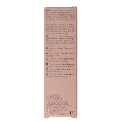 Weleda Gezichtscreme sensitive hydraterend light 30 Milliliter - DrogistWereld
