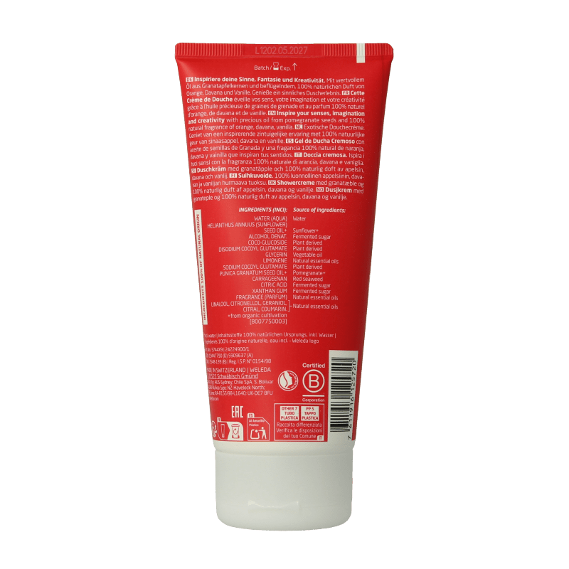 Weleda Inspire douchecreme 200 Milliliter - DrogistWereld