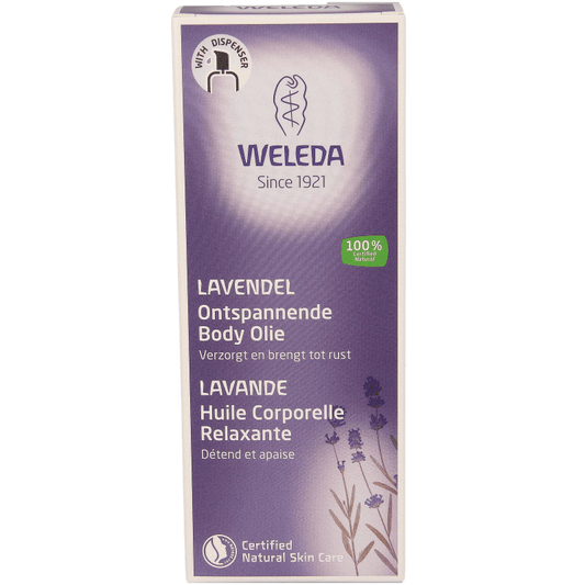 Weleda Lavendel ontspannende body olie 100 Milliliter - DrogistWereld