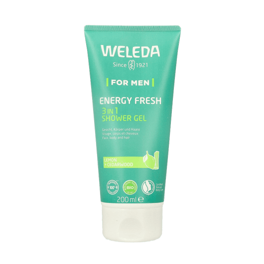 Weleda Men energy fresh douchegel 3 in 1 200 Milliliter - DrogistWereld