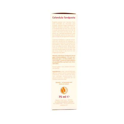 Weleda Oral care calendula tandpasta muntvrij 75 Milliliter - DrogistWereld