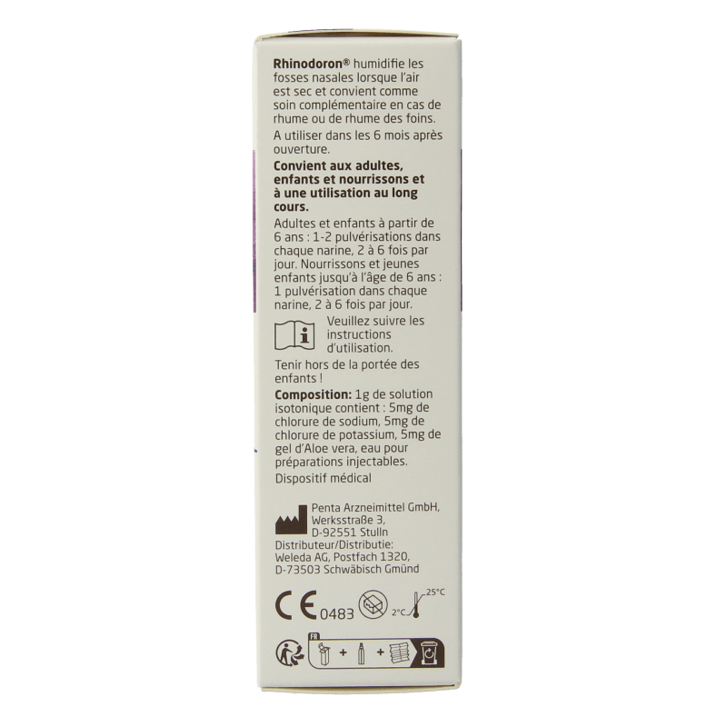 Weleda Rhinodoron neusspray 20 Milliliter - DrogistWereld