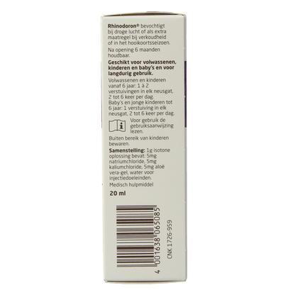 Weleda Rhinodoron neusspray 20 Milliliter - DrogistWereld