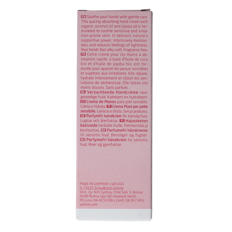 Weleda Verzachtende handcreme parfumvrij 50 Milliliter - DrogistWereld