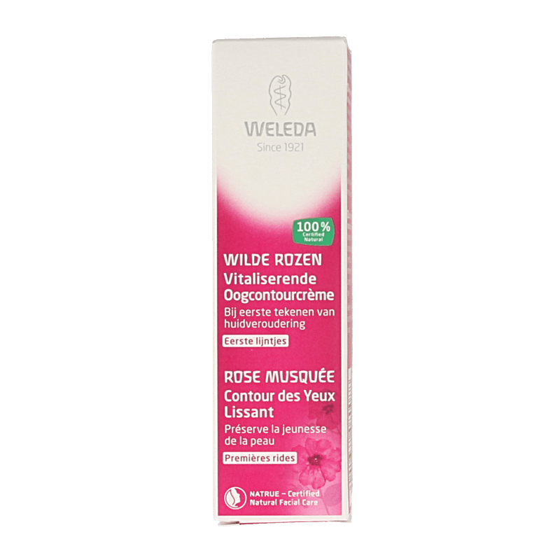 Weleda Wilde rozen vitaliserende oogcontourcreme 10 Milliliter - DrogistWereld