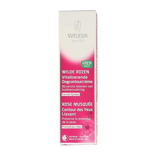 Weleda Wilde rozen vitaliserende oogcontourcreme 10 Milliliter - DrogistWereld
