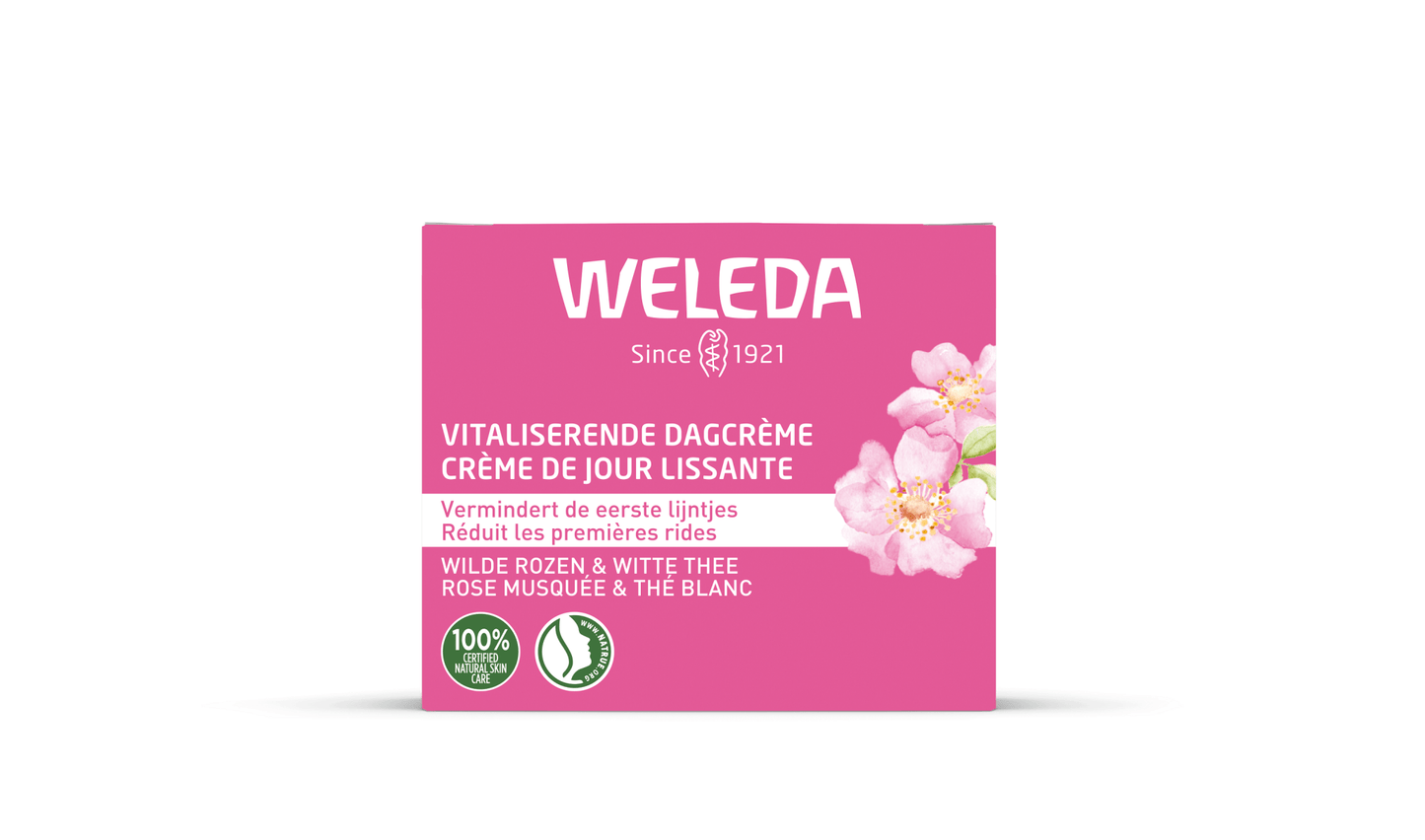 Weleda Wilde rozen & witte thee dagcreme 40 Milliliter - DrogistWereld