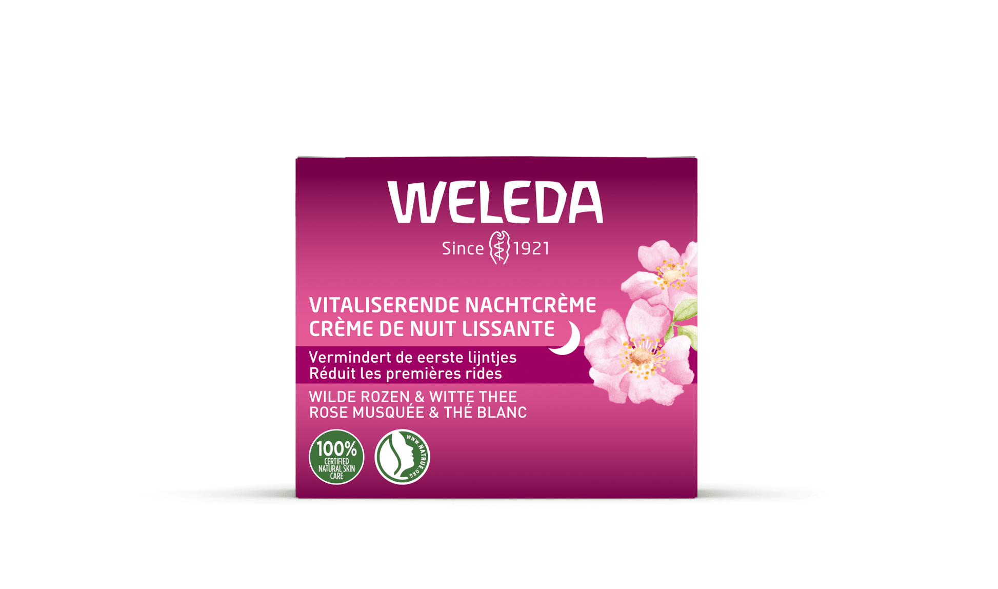 Weleda Wilde rozen & witte thee nachtcreme 40 Milliliter - DrogistWereld
