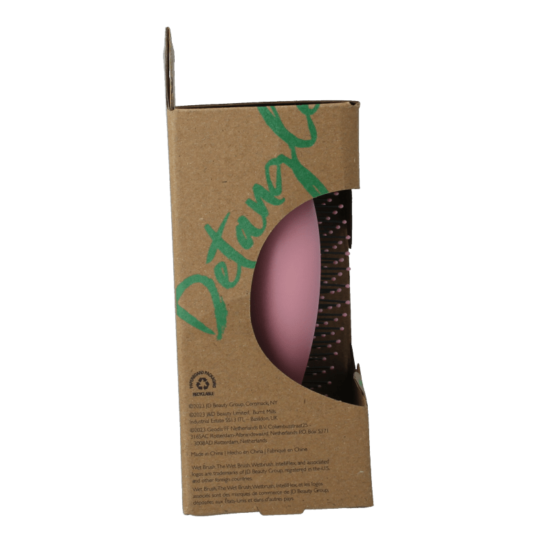 Wet Brush Go green palm detangler pink water 1 Stuks - DrogistWereld