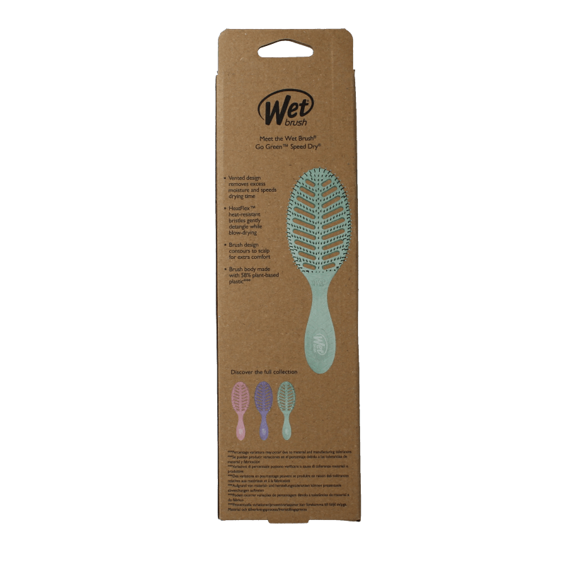 Wet Brush Go green speed dry green 1 Stuks - DrogistWereld