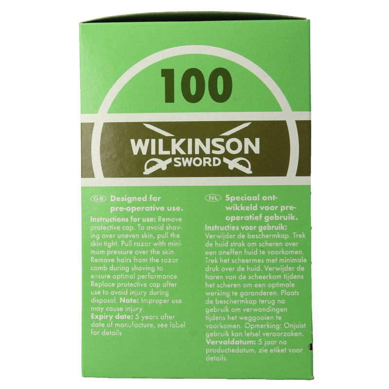 Wilkinson Hospital disposable singles 100 Stuks - DrogistWereld