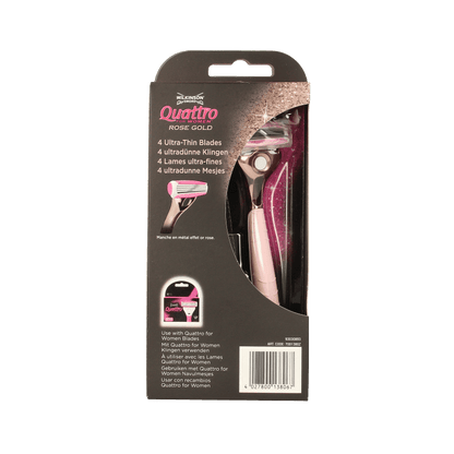 Wilkinson Quattro scheerapparaat women vintage rose gold 1 Stuks - DrogistWereld