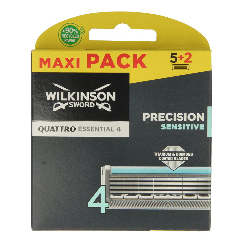 Wilkinson Quattro titanium sensitive mesjes 5+2 7 Stuks - DrogistWereld