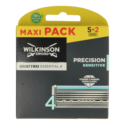 Wilkinson Quattro titanium sensitive mesjes 5+2 7 Stuks - DrogistWereld