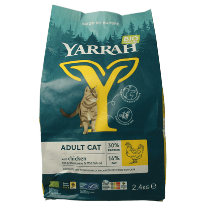 Yarrah Adult kattenvoer met kip bio 2400 Gram - DrogistWereld