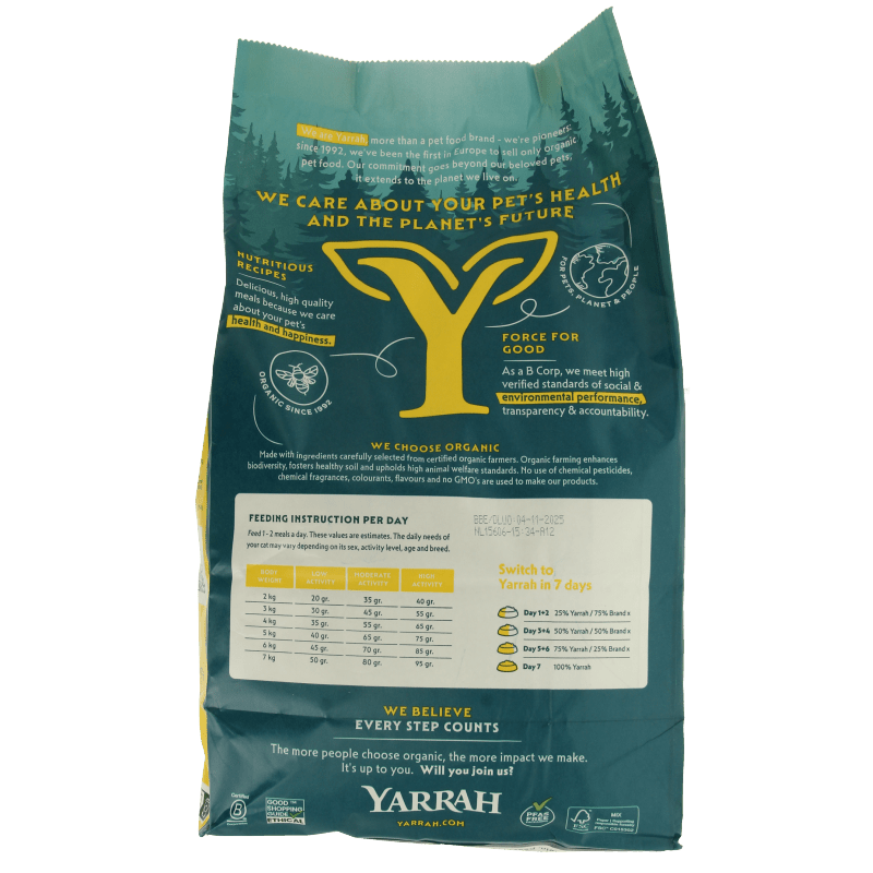 Yarrah Adult kattenvoer met kip bio 2400 Gram - DrogistWereld