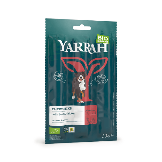 Yarrah Hond kauwstaafjes bio 33 Gram - DrogistWereld