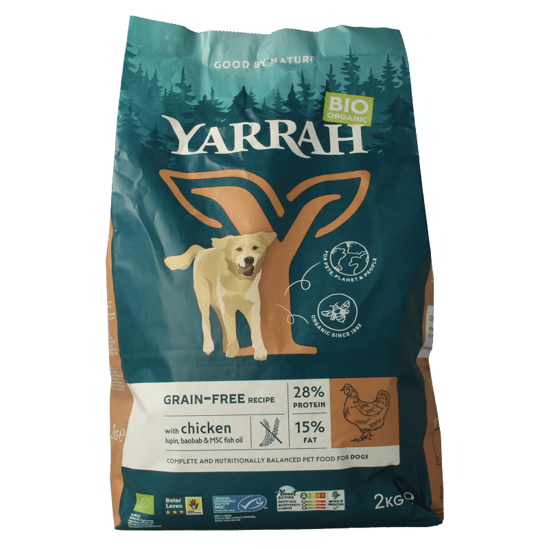 Yarrah Hondenvoer grainfree bio 2000 Gram - DrogistWereld