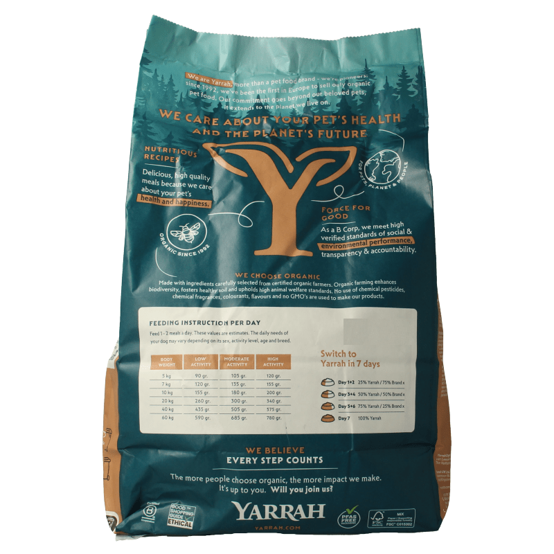 Yarrah Hondenvoer grainfree bio 2000 Gram - DrogistWereld
