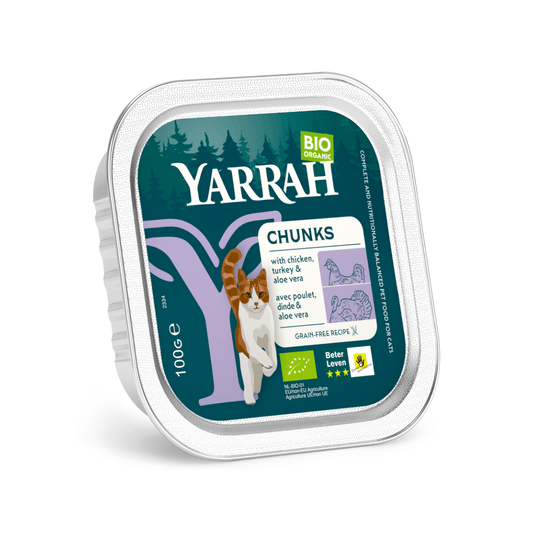 Yarrah Kat alucup kip kalkoen bio 100 Gram - DrogistWereld
